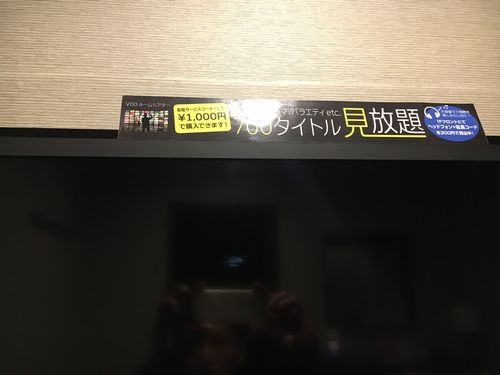 ホテルのVOD